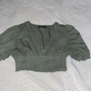 Nasty gal V neck crop top